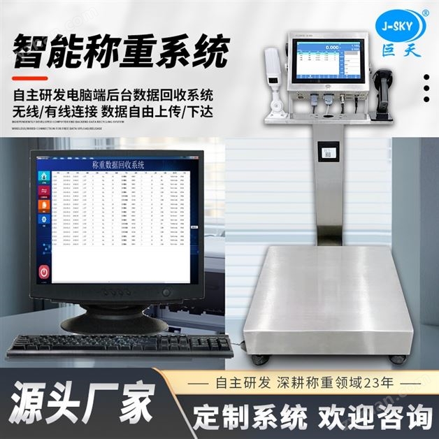 制藥廠3公斤RS232通訊觸摸屏電子秤定制