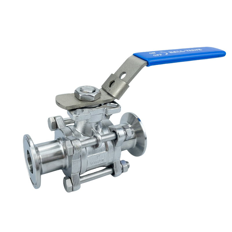 手动快装三片式球阀